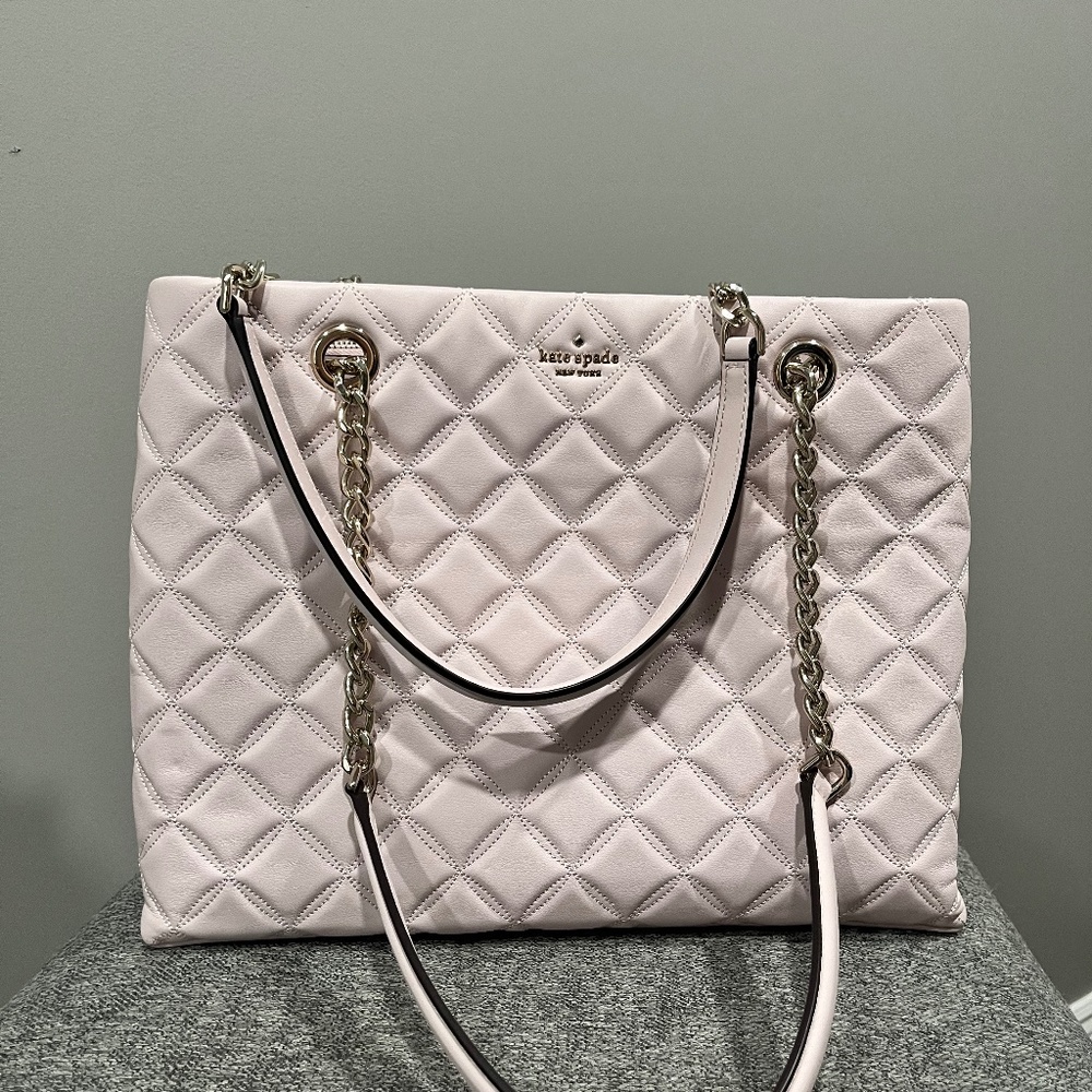 Kate Spade Quilted Tote (light pink)